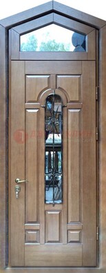 Железная дверь Винорит с фрамугой для частного дома ДФГ-34 в Липецке