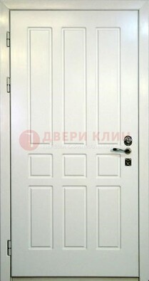 Белая стальная дверь с МДФ ДМ-36 в Липецке
