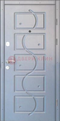 Белая входная дверь с МДФ ДМ-66 в Липецке
