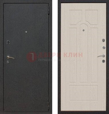 Серая входная дверь с порошковым покрытием МДФ внутри ДП-129 в Кашире