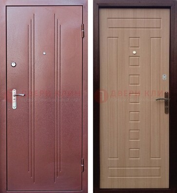 Стальная дверь с порошковым напыление цвета медный антик ДП-249 в Солнечногорске