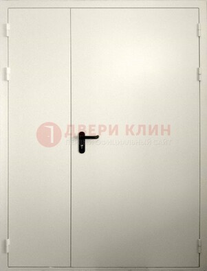 Белая противопожарная двупольная дверь ДПМ-02/60 в Оренбурге