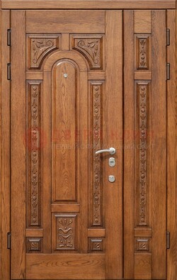 Полуторная железная дверь винорит для дома ДВТ-252 в Липецке