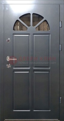 Темная входная дверь с виноритом и терморазрывом ДВТ-64 в Липецке